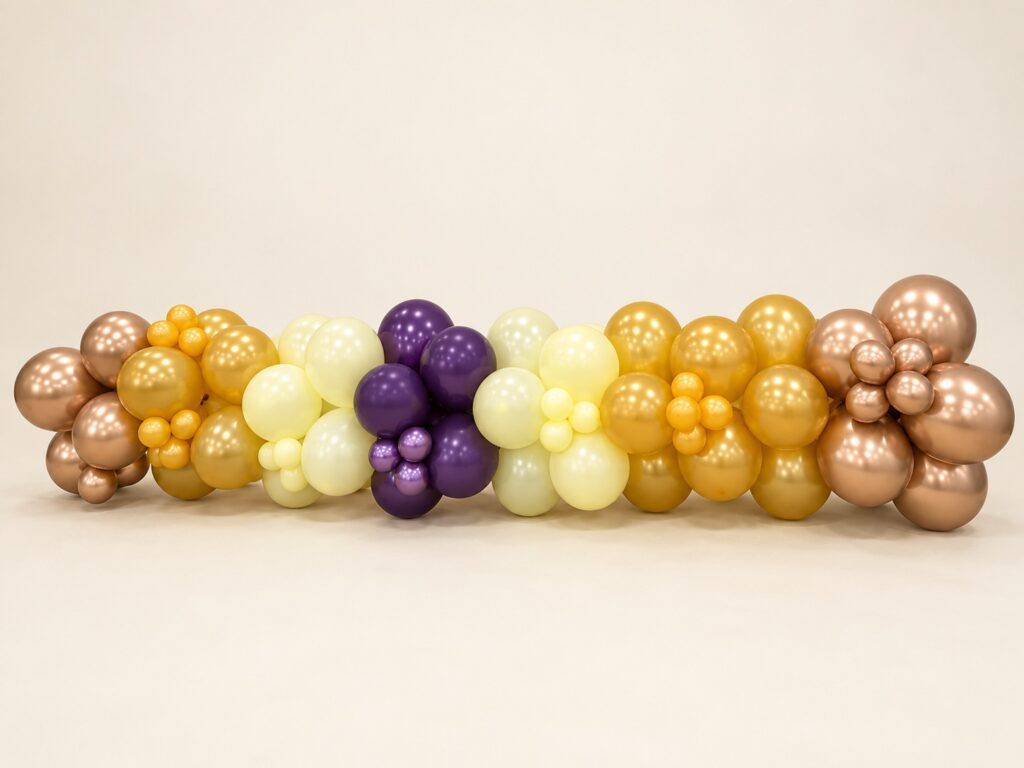 8′ Latex Balloon Garland with Mini Clusters