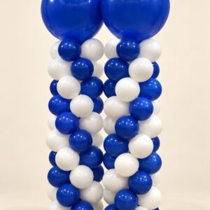 6′ Two-Color Latex Balloon Column with 30″ Topper