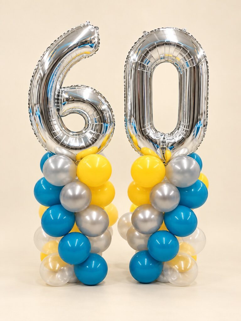 Two 3′ Latex Balloon Garlands with Topper
